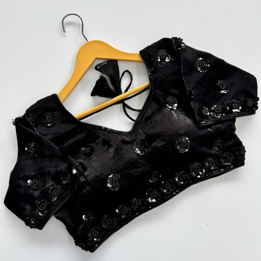 Space Silk Beautiful Hand Work All Over Desginer Blouse