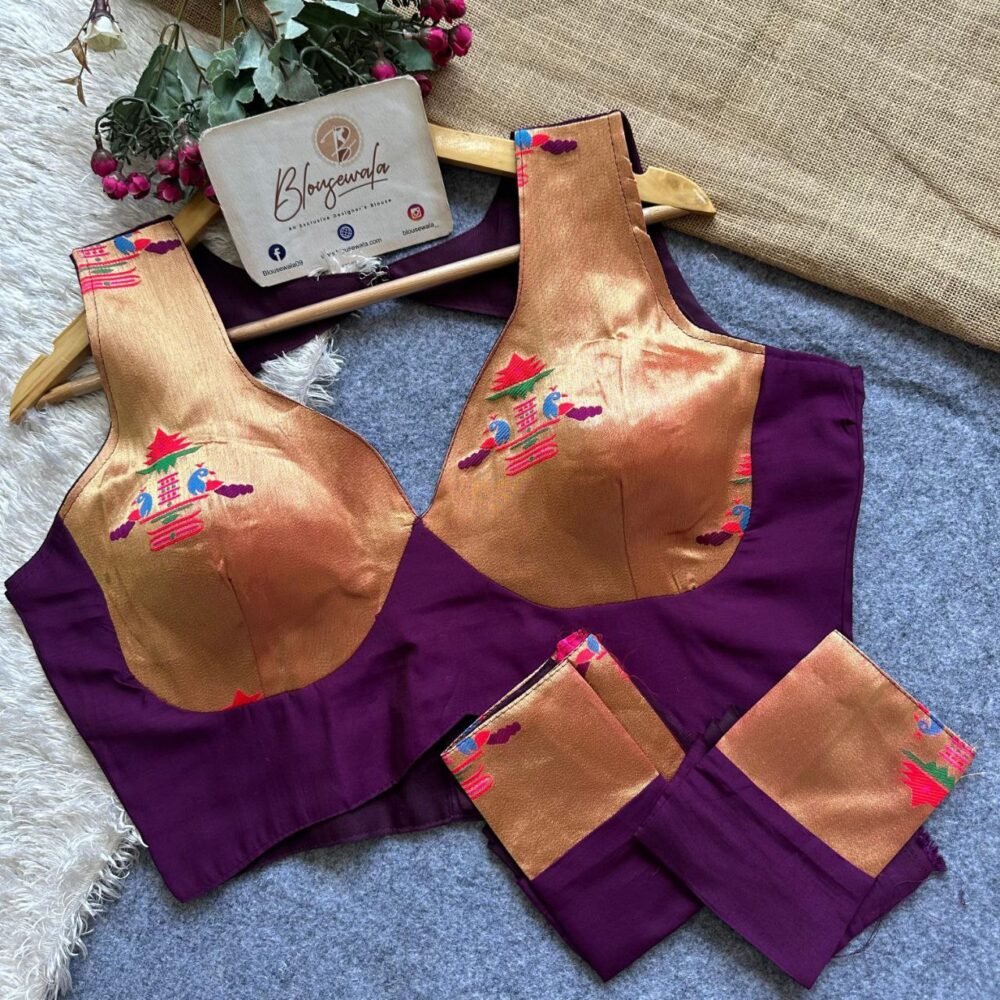 Paithani Designer Blouse - Image 4