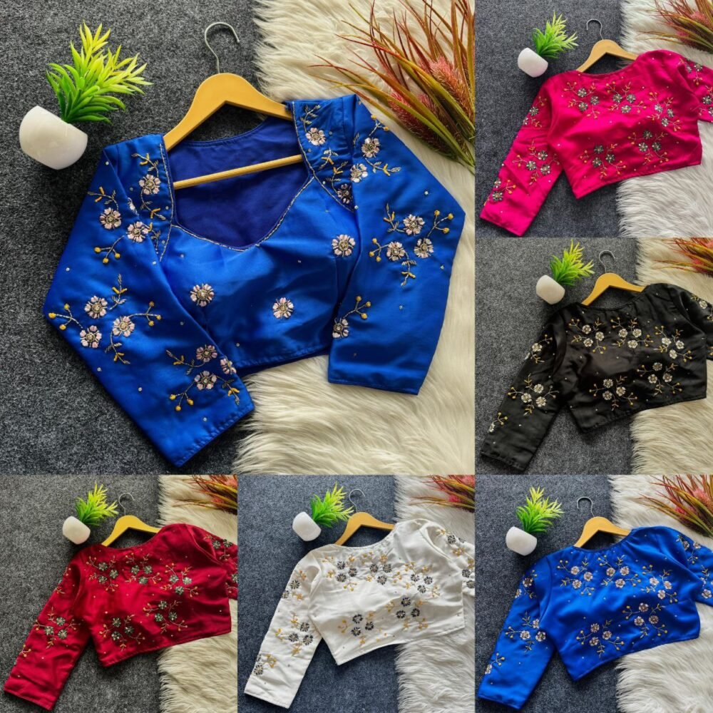Festival Wear Honey Silk Blouse - Image 3