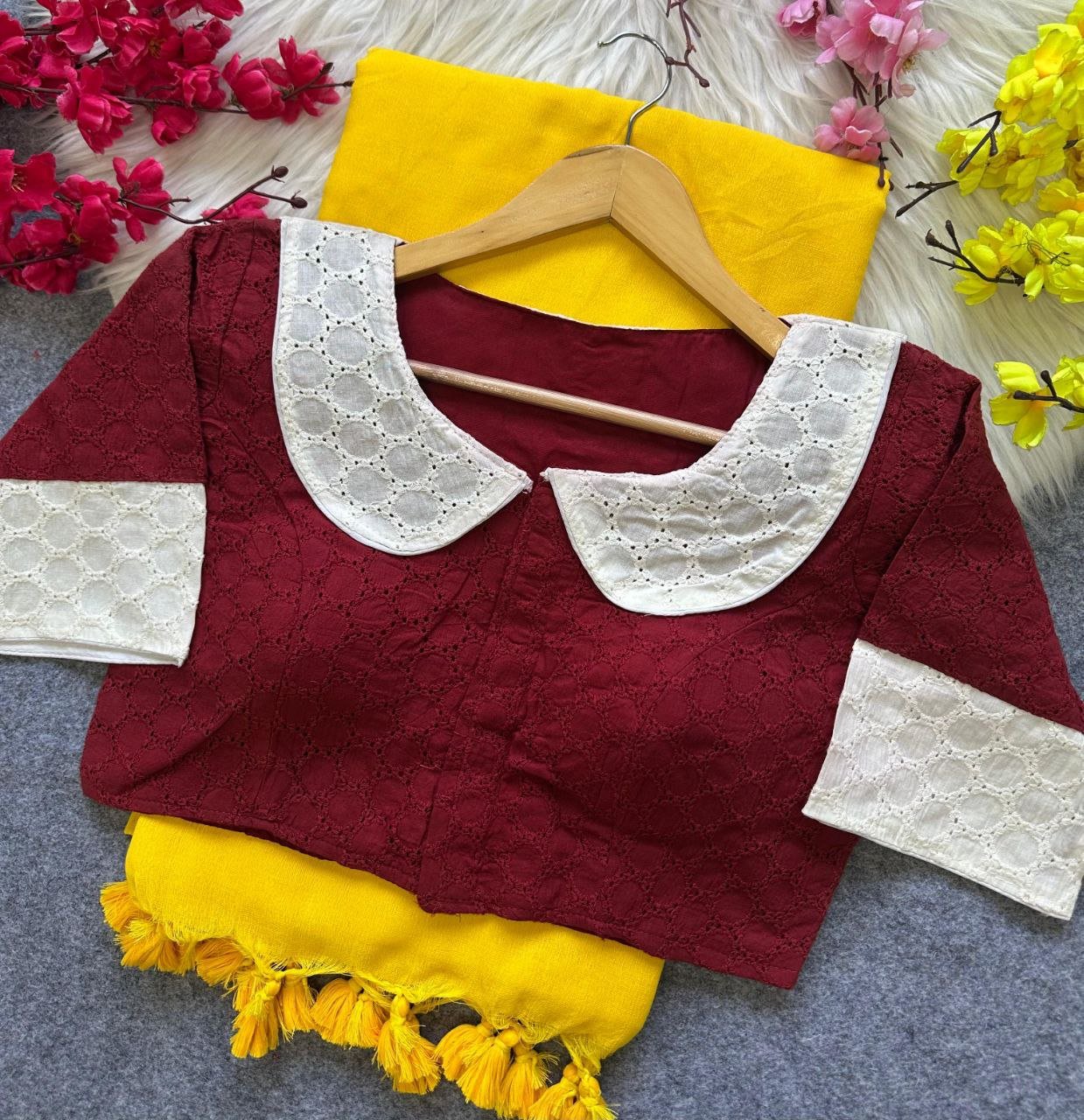 Khadi Cotton Saree With Hakoba Blouse - Image 2