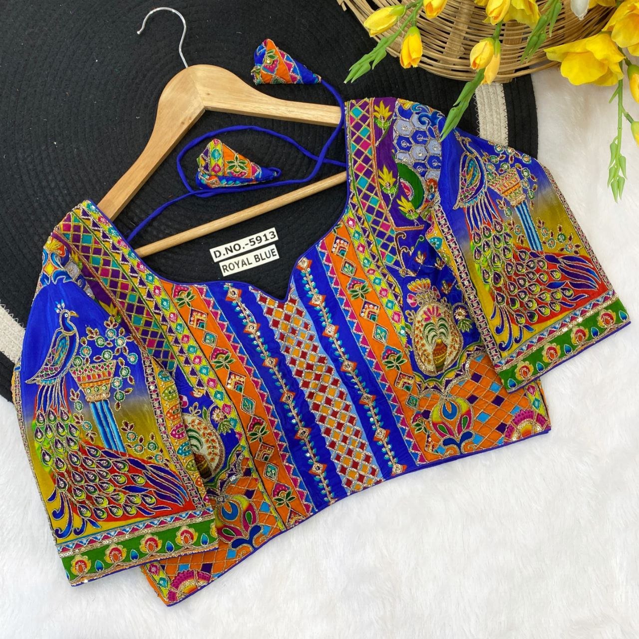 Crepe Viscose Pojisan Print Blouse