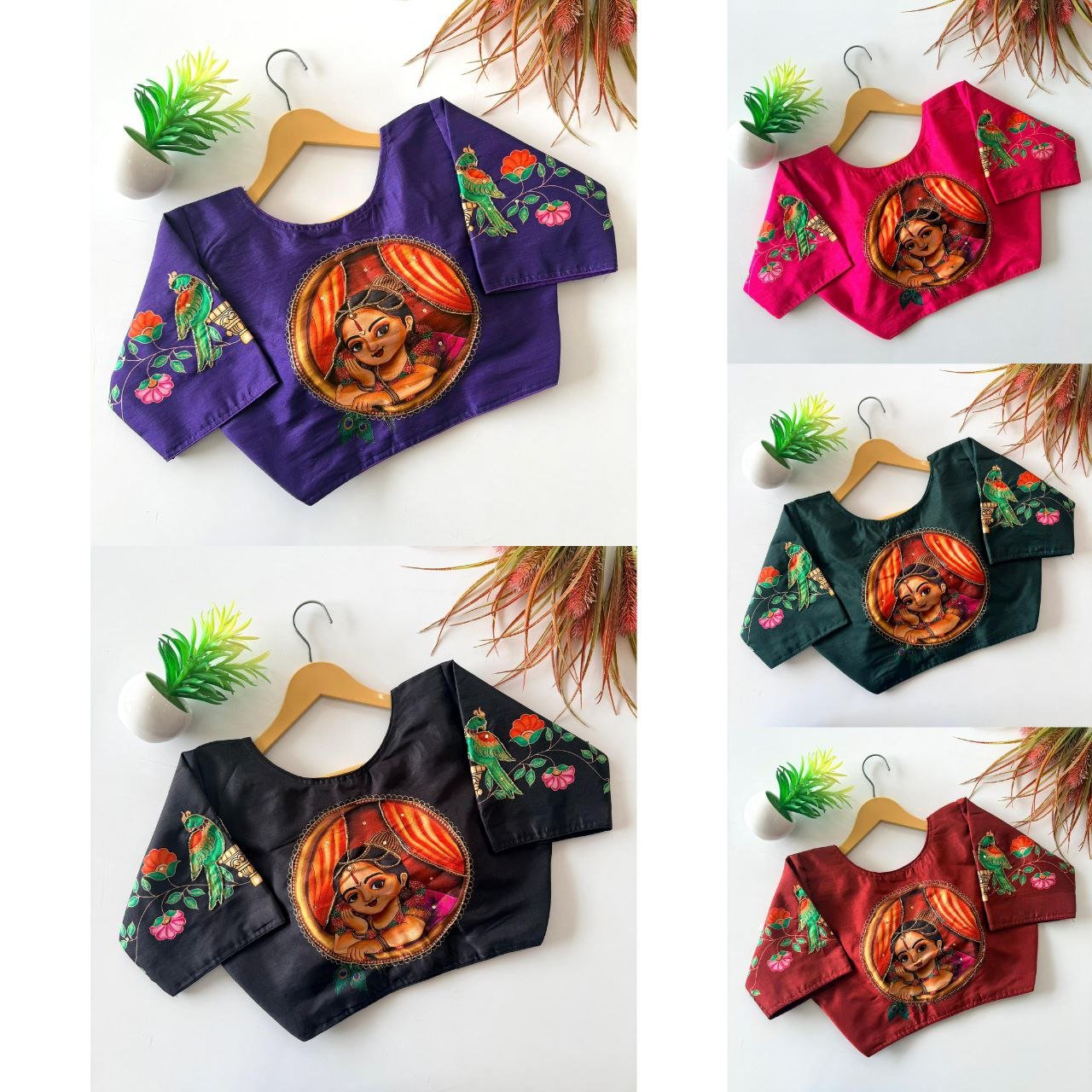 Elegant Silk With Handcrafted Design Blouse - Image 2