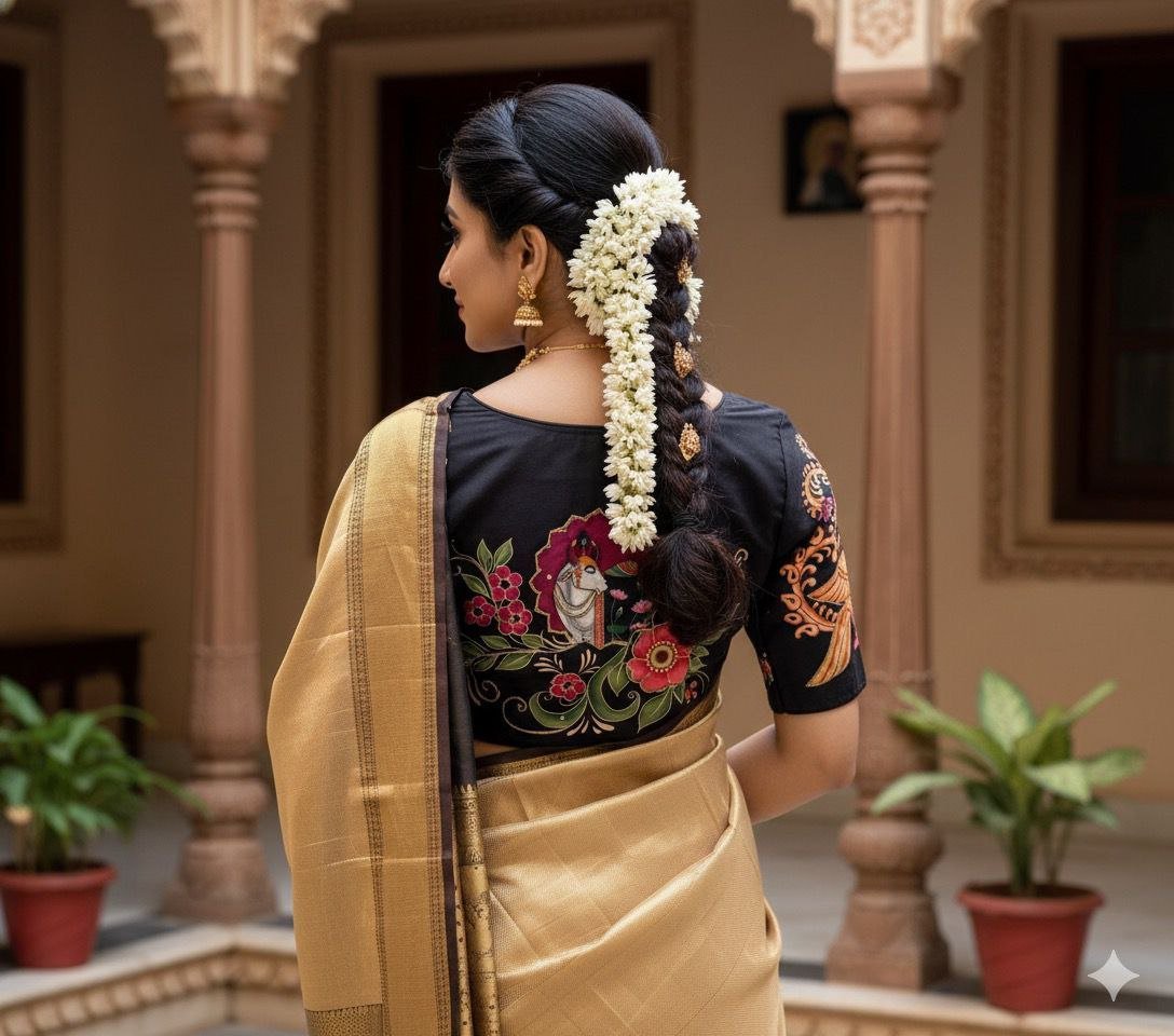 Pure Silk Flawless Design For Every Occasion Desginer Blouse - Image 4