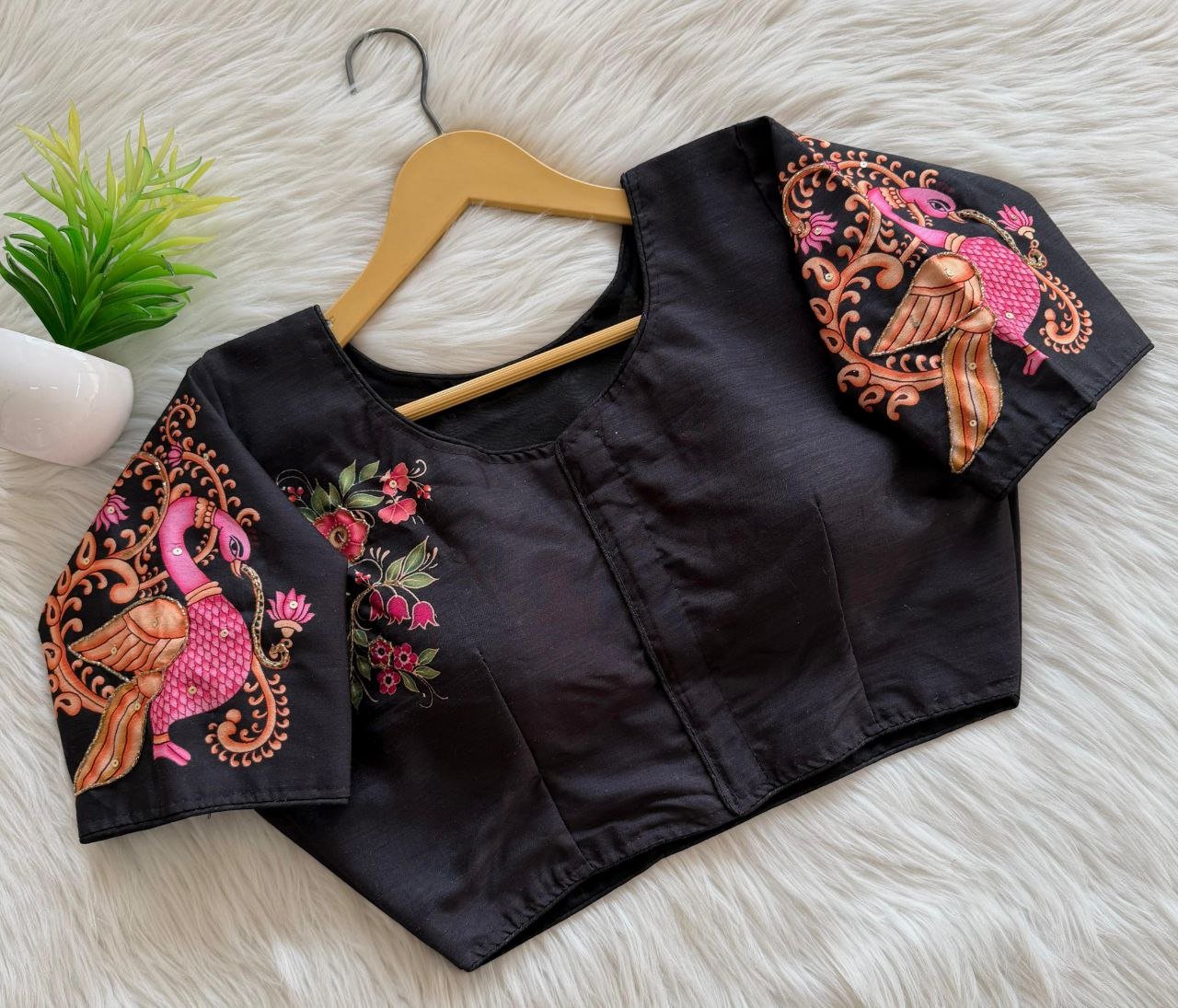 Pure Silk Flawless Design For Every Occasion Desginer Blouse - Image 2