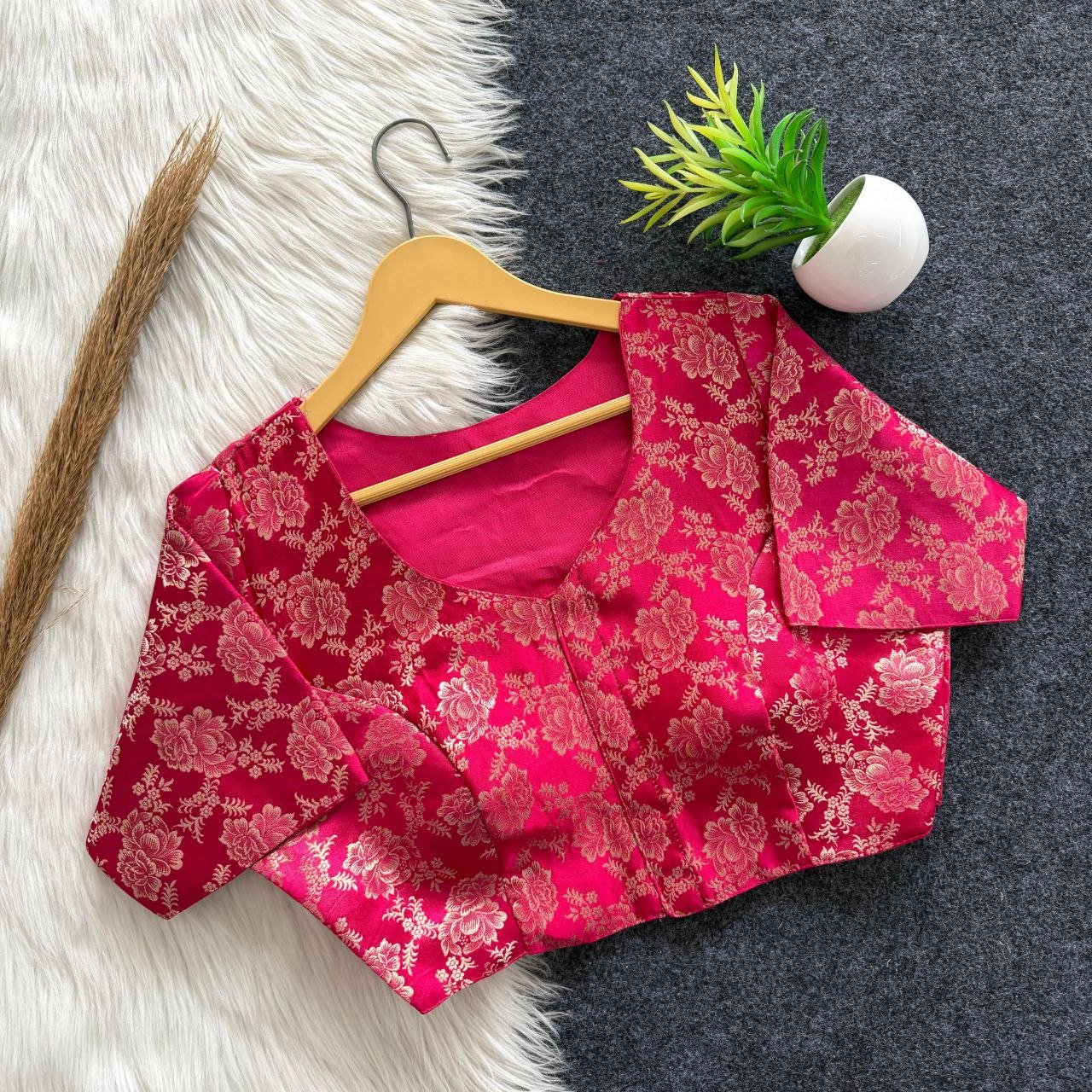 Elegant Banarasi Silk Blouse