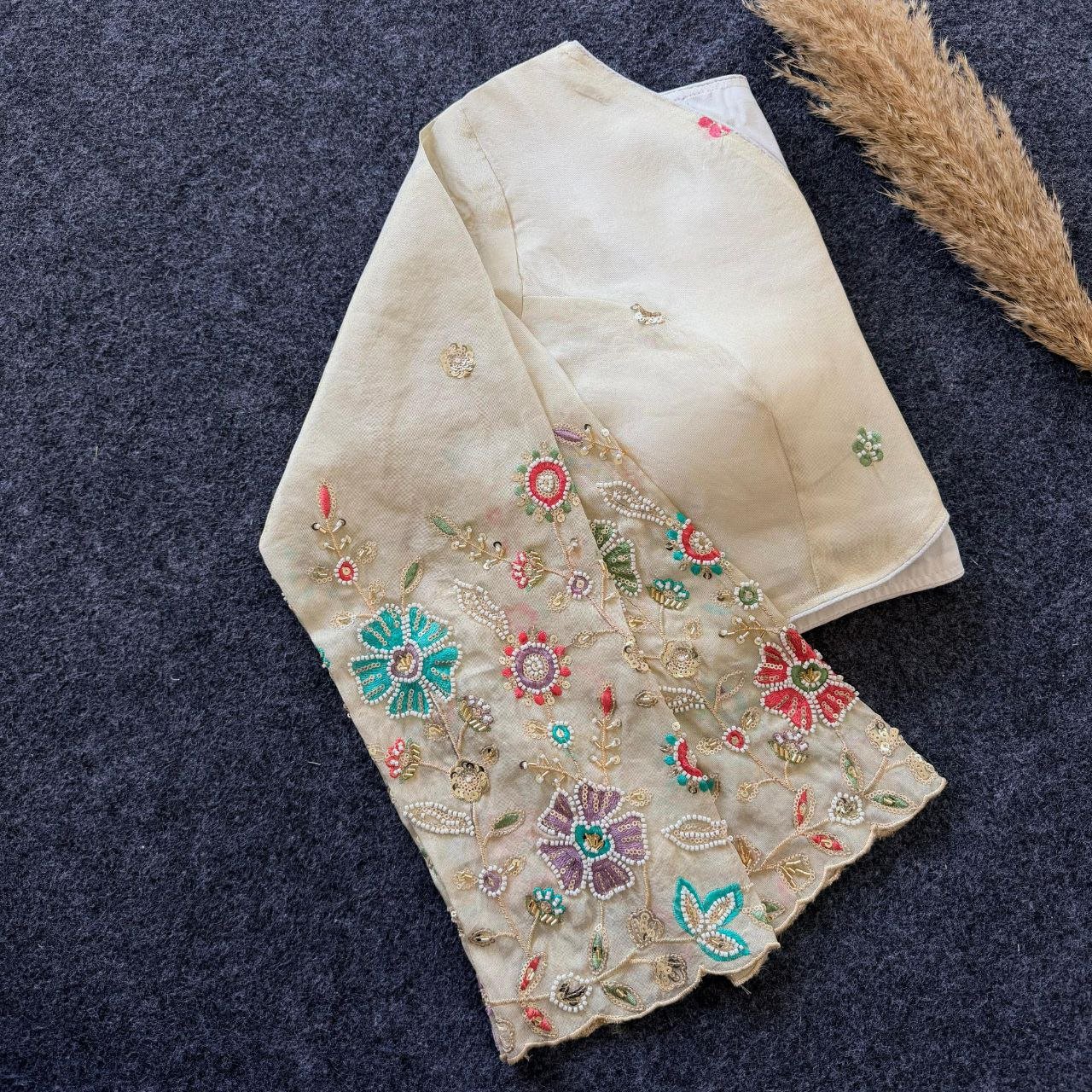 Wedding Collection Pure Silk Blouse - Image 3