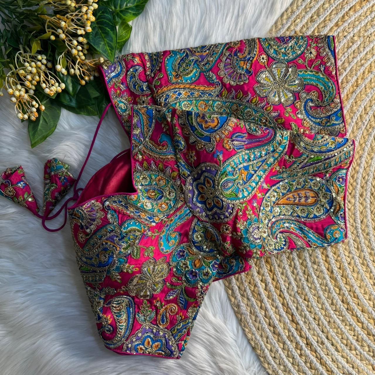 Heavy Position Work Sweetheart Neck Blouse - Image 2