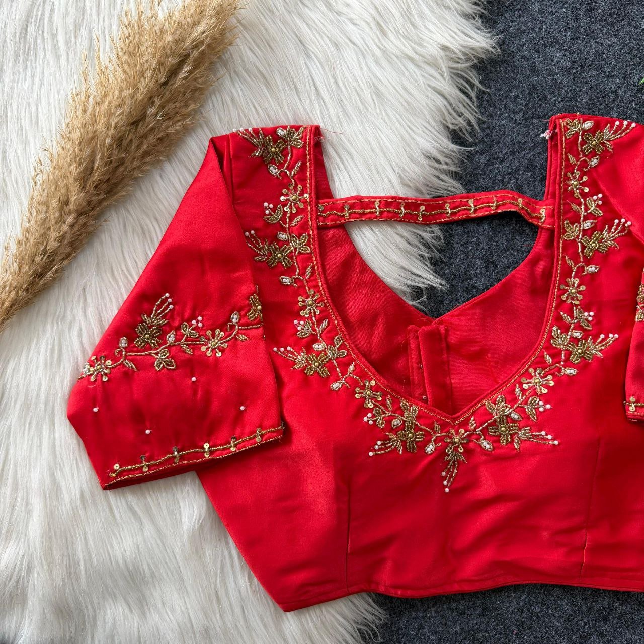 Elegant Festival Silk Blouse Collection - Image 3