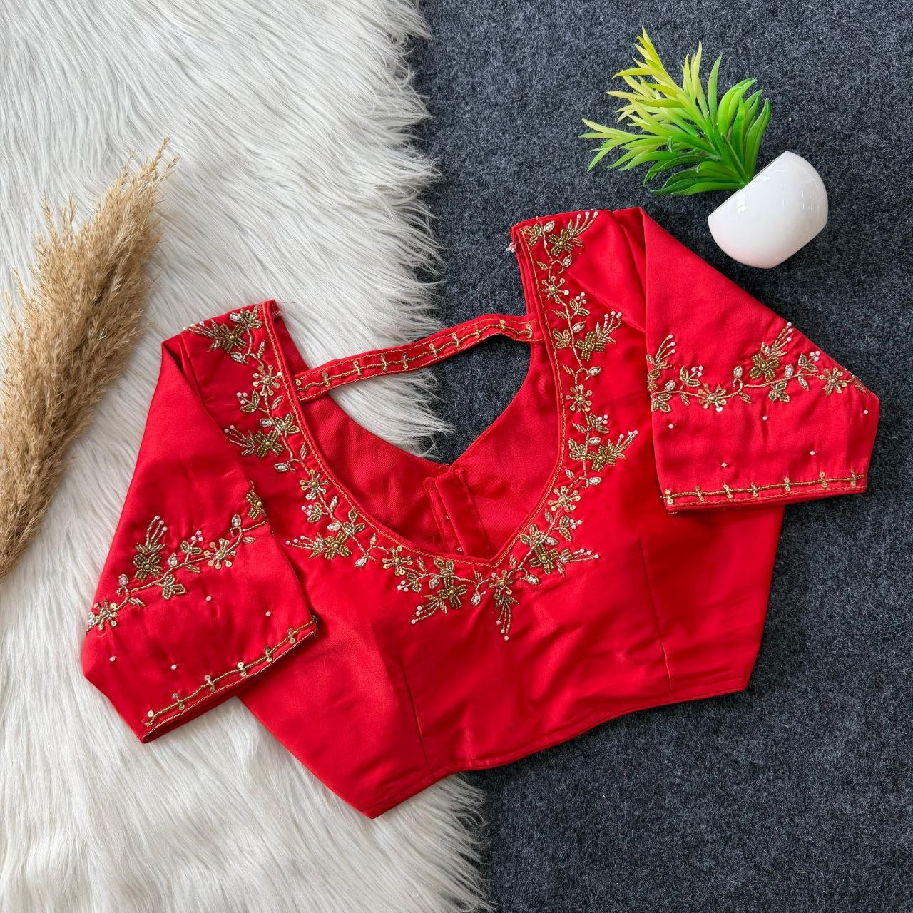 Elegant Festival Silk Blouse Collection - Image 2