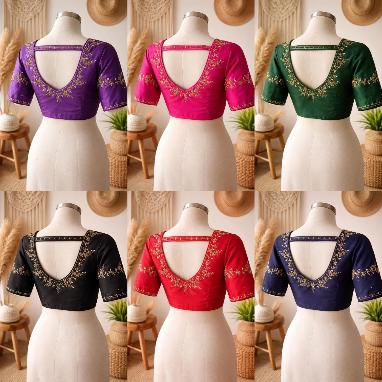 Elegant Festival Silk Blouse Collection - Image 4