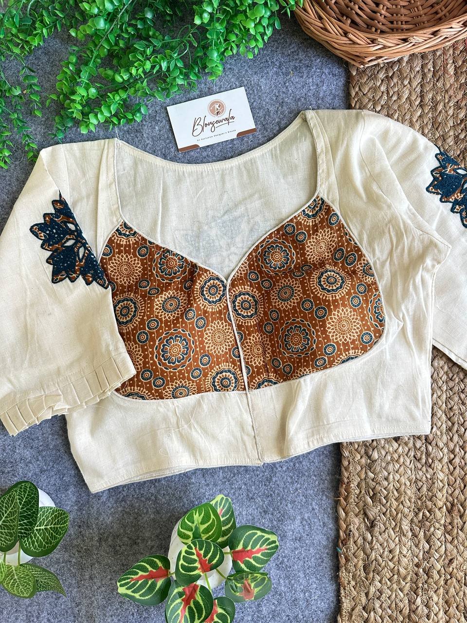 Khadi Cotton Heavy Premium Blouse - Image 2