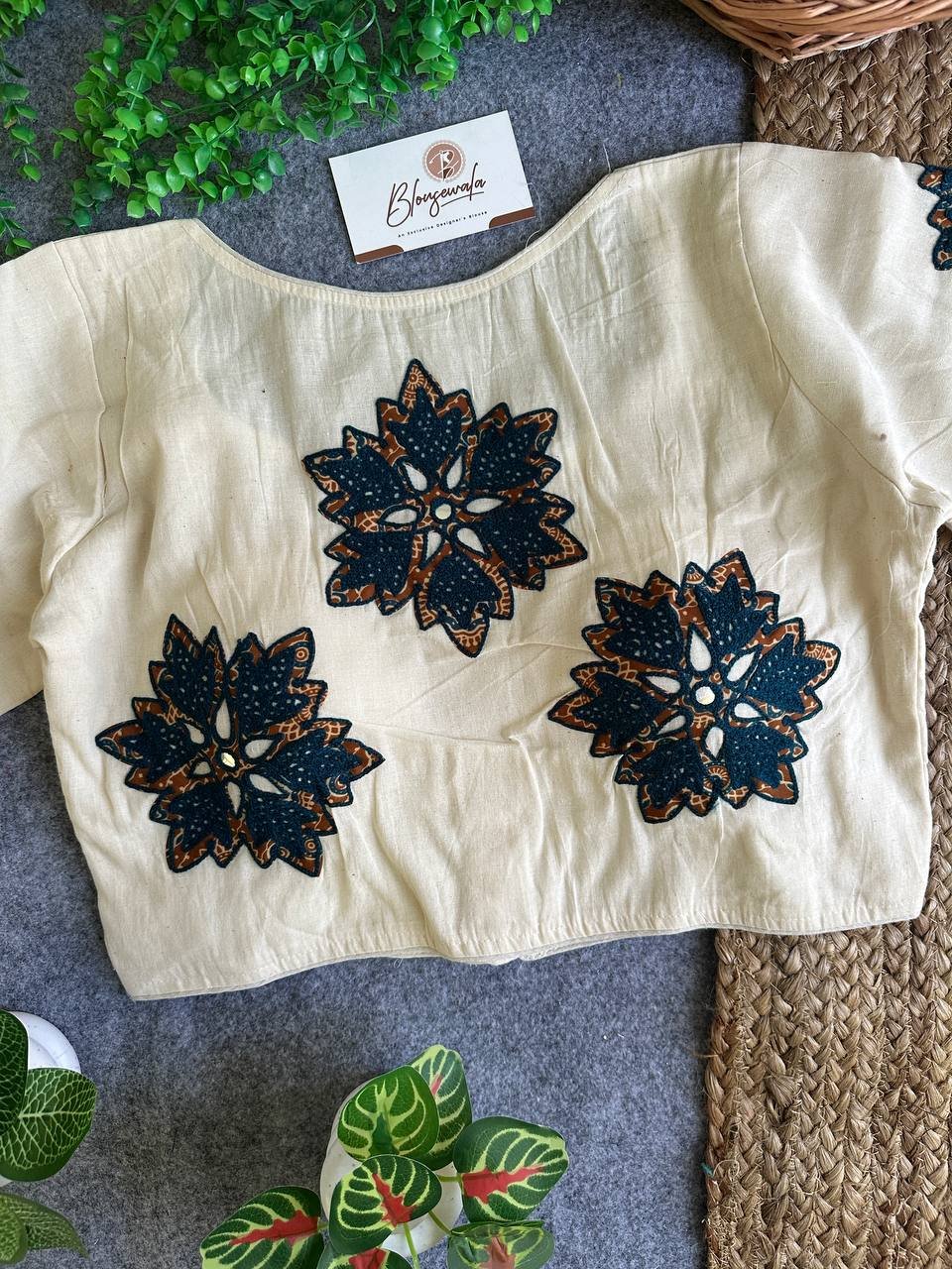 Khadi Cotton Heavy Premium Blouse - Image 3