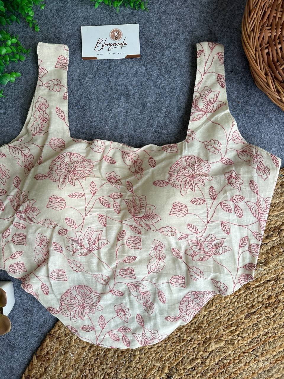 Khadi Cotton Designer Perfect Corset Blouse - Image 3