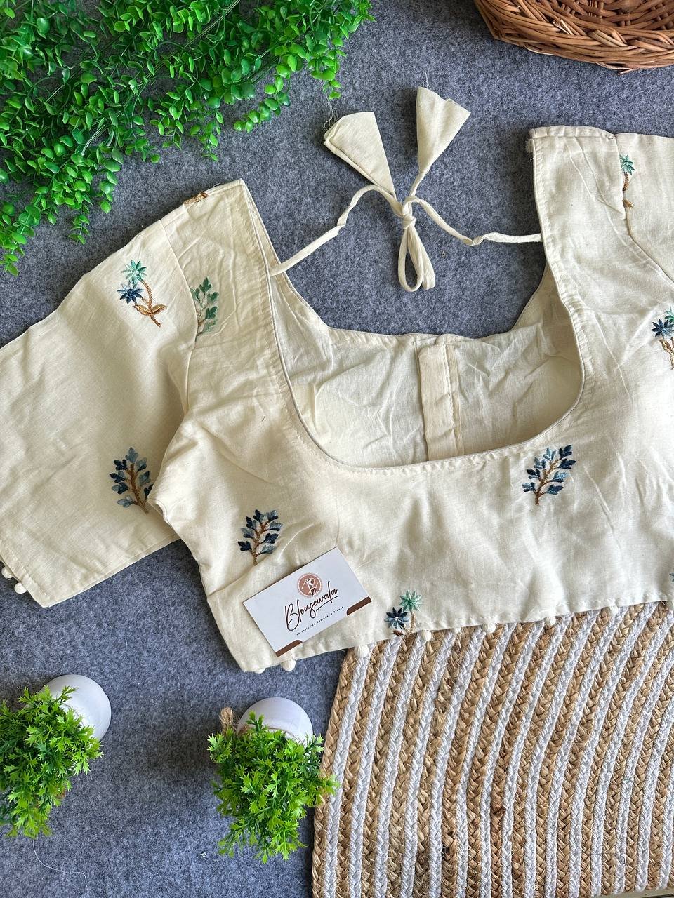 Authentic Khadi Cotton Blouse - Image 2