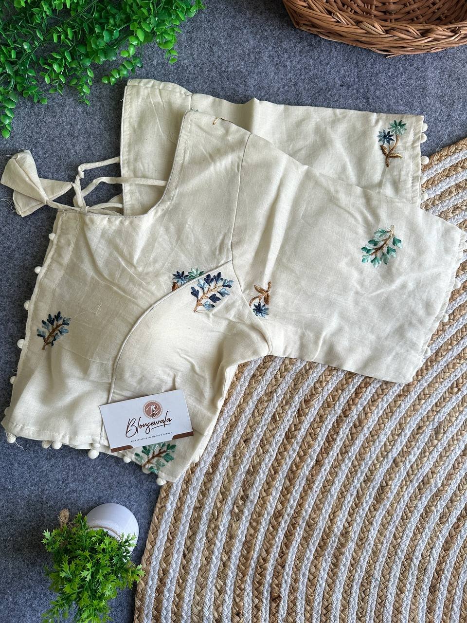 Authentic Khadi Cotton Blouse - Image 3