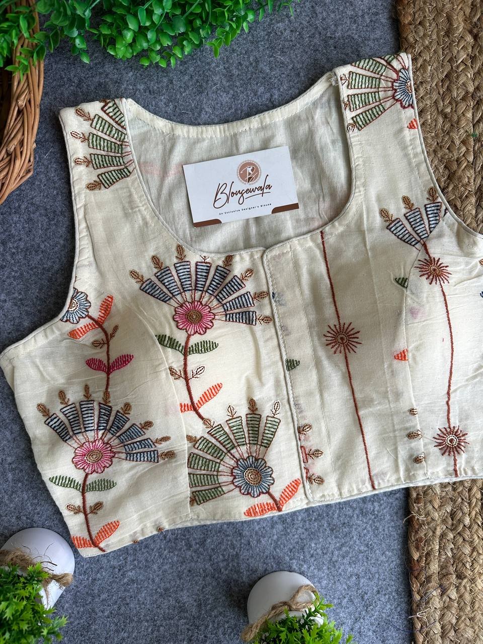 The Pure Khadi Elegance Blouse - Image 2