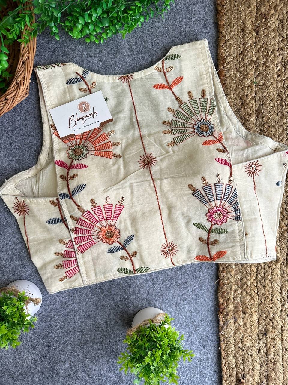 The Pure Khadi Elegance Blouse - Image 3